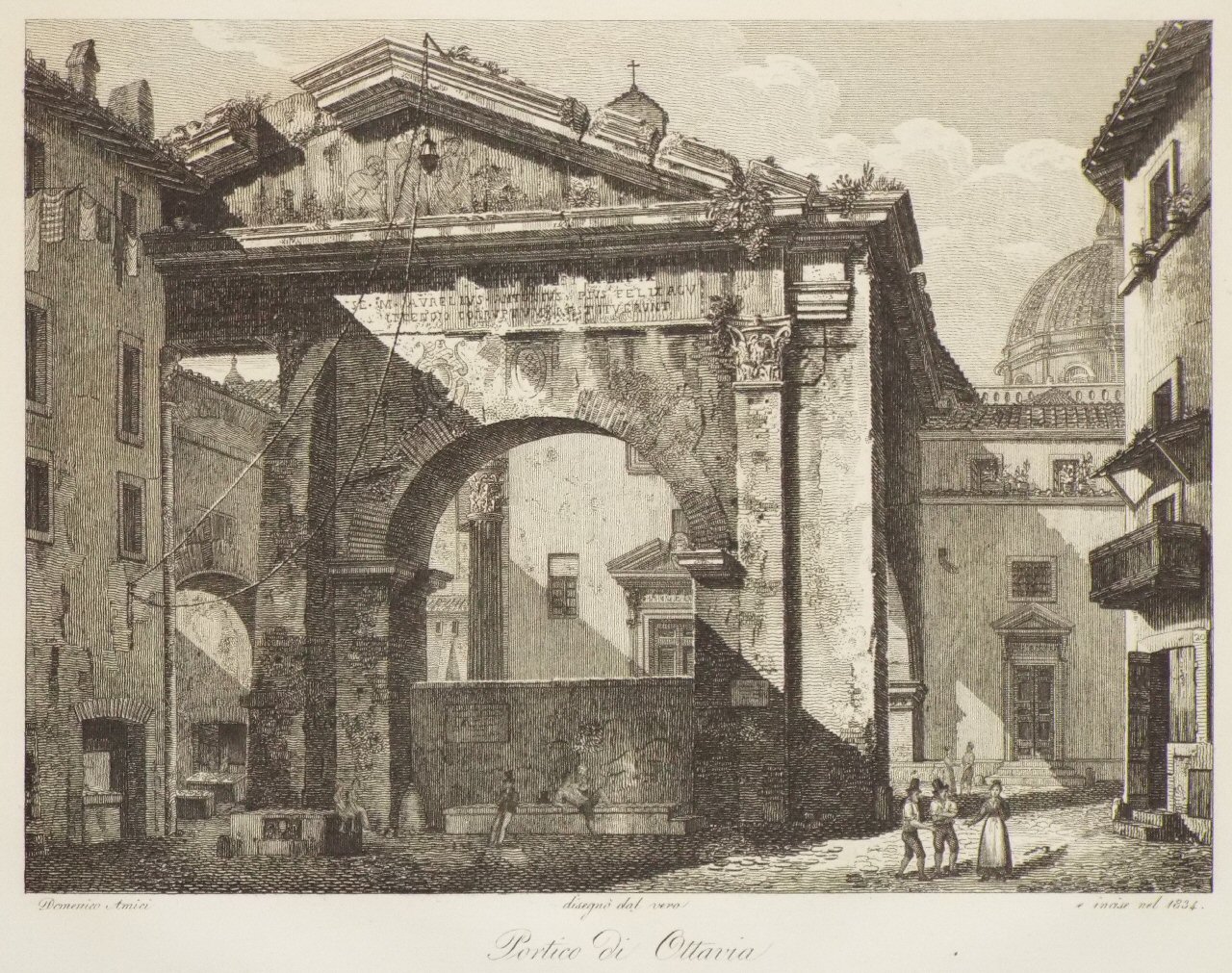 Print - Portico di Ottavia - Amici